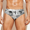 Diamond Artwork Print Men's Swim Briefs