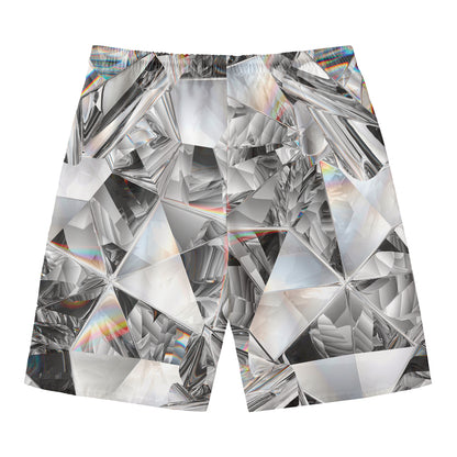 Diamond Artwork Print Men's Swim Trunks