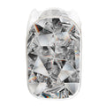 Diamond Artwork Print Mesh Laundry Hamper