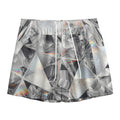 Diamond Artwork Print Mesh Shorts