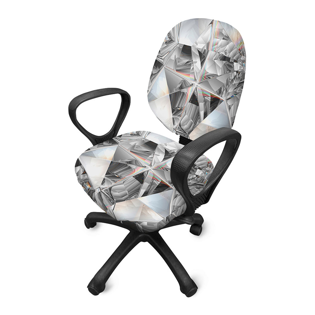 Diamond Artwork Print Office Chair Cover
