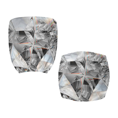 Diamond Artwork Print Office Chair Cover