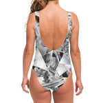 Diamond Artwork Print One Piece Swimsuit