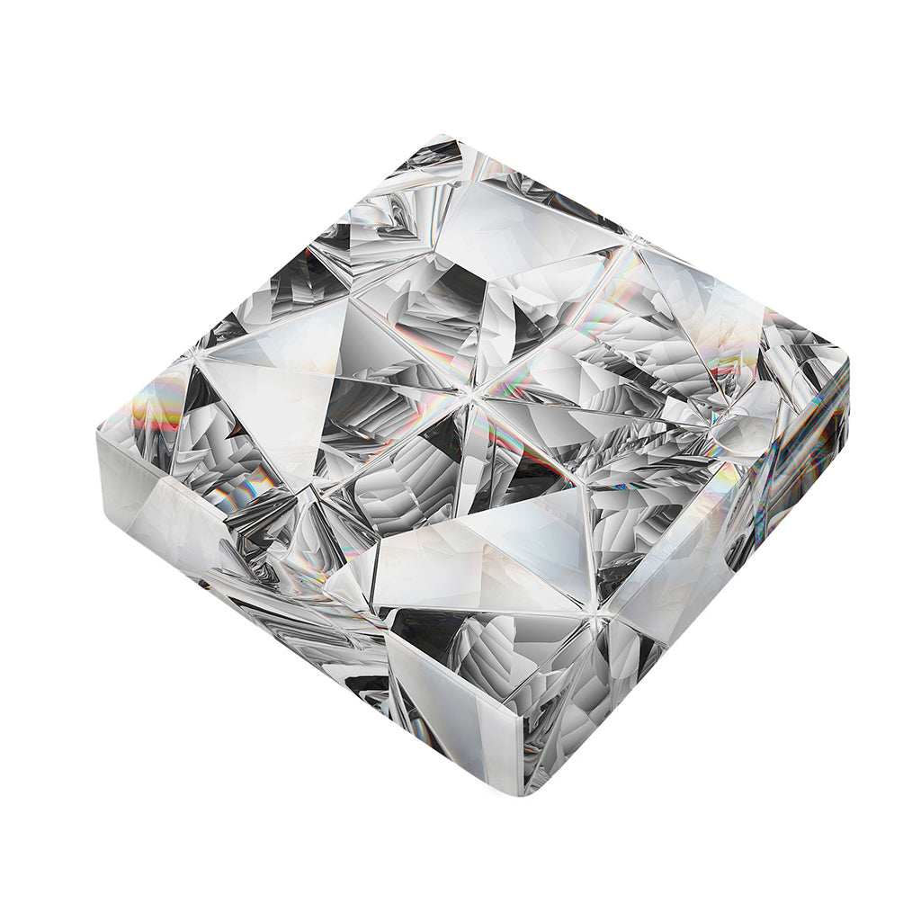 Diamond Artwork Print Outdoor Seat Cushion Cover