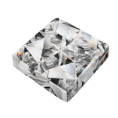 Diamond Artwork Print Outdoor Seat Cushion Cover