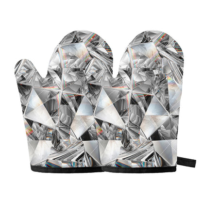 Diamond Artwork Print Oven Mitts