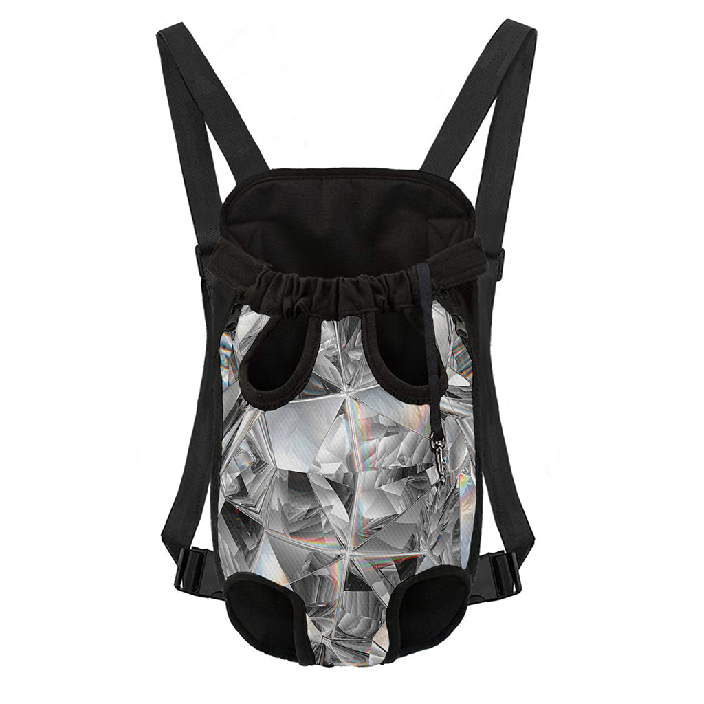 Diamond Artwork Print Pet Carrier Backpack