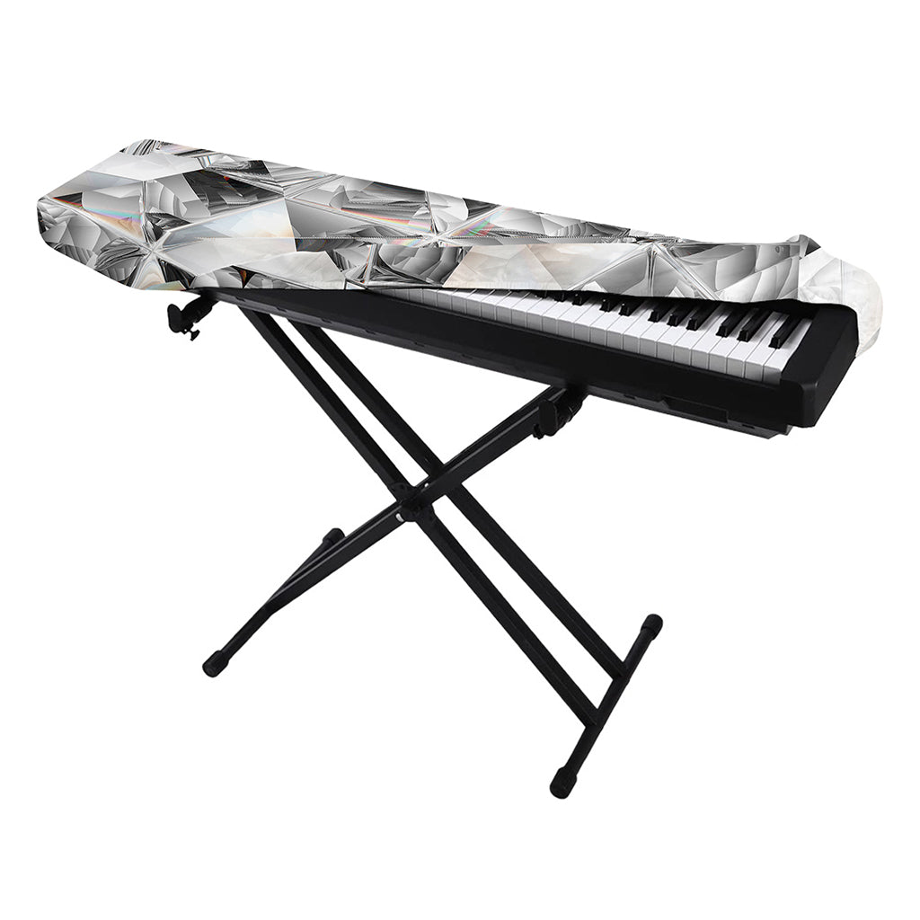 Diamond Artwork Print Piano Keyboard Cover