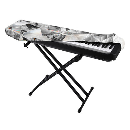 Diamond Artwork Print Piano Keyboard Cover