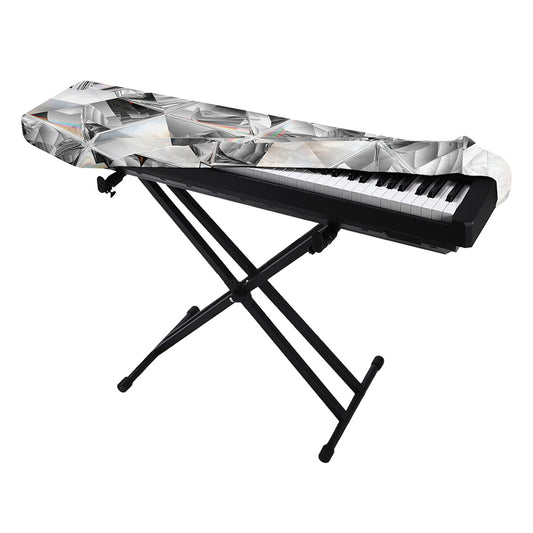Diamond Artwork Print Piano Keyboard Cover