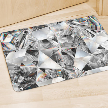 Diamond Artwork Print Polyester Doormat