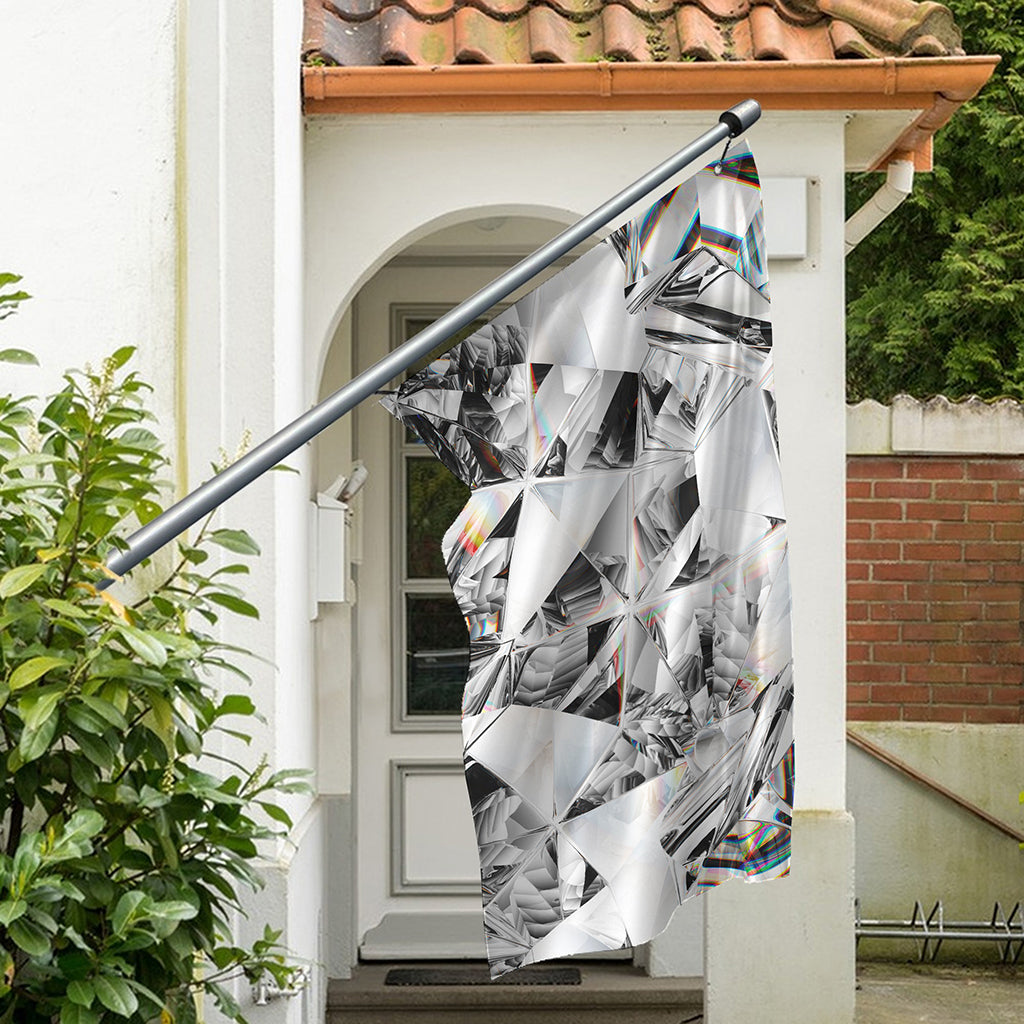 Diamond Artwork Print Polyester Flag