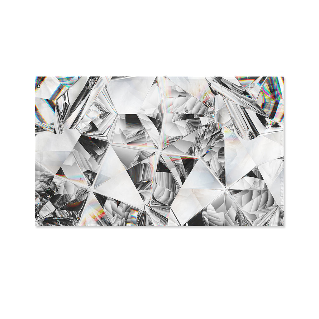 Diamond Artwork Print Polyester Flag