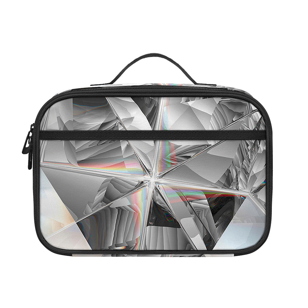 Diamond Artwork Print Portable Lunch Bag