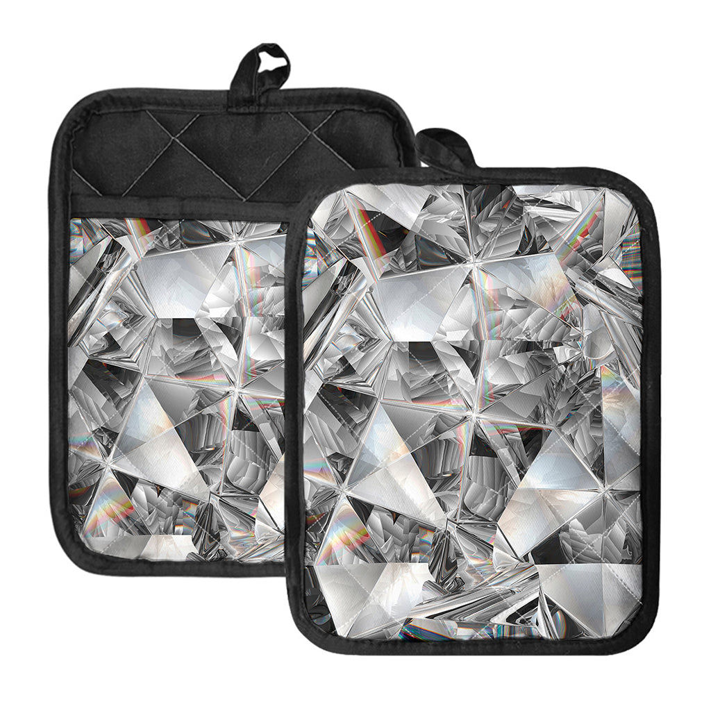 Diamond Artwork Print Pot Holders With Pocket