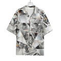 Diamond Artwork Print Rayon Hawaiian Shirt