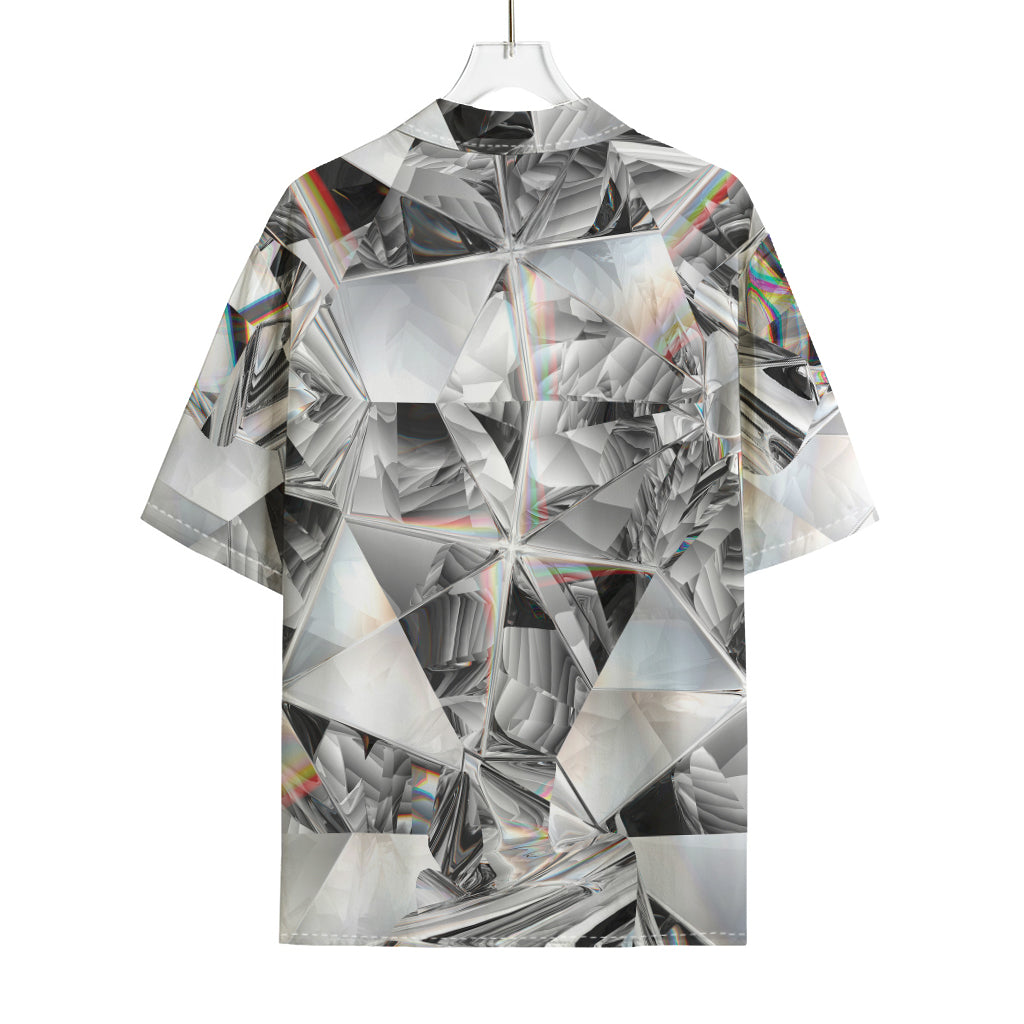 Diamond Artwork Print Rayon Hawaiian Shirt