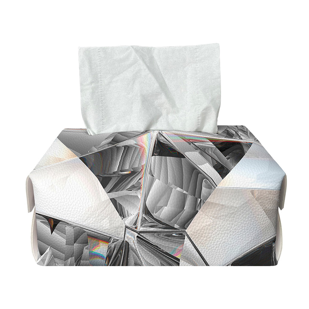 Diamond Artwork Print Rectangle Tissue Box Cover