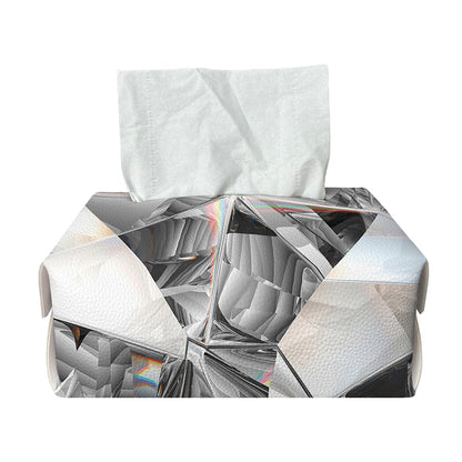 Diamond Artwork Print Rectangle Tissue Box Cover