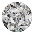 Diamond Artwork Print Round Blanket