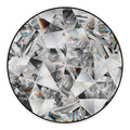 Diamond Artwork Print Round Floor Mat