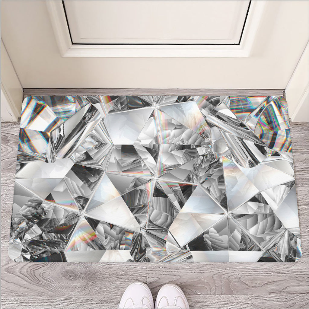 Diamond Artwork Print Rubber Doormat