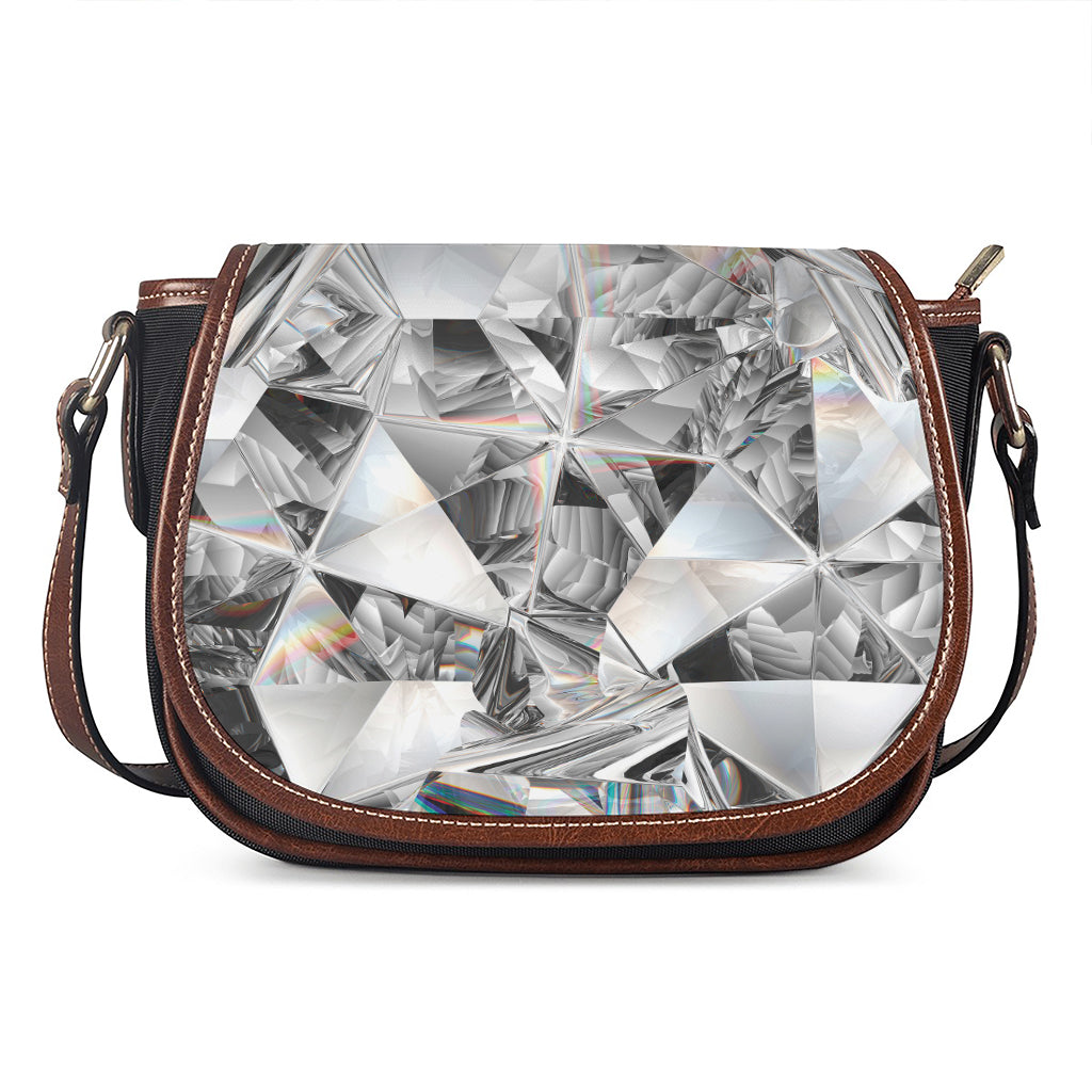 Diamond Artwork Print Saddle Bag