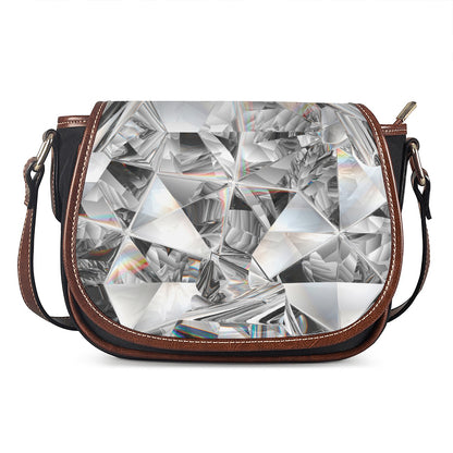 Diamond Artwork Print Saddle Bag