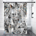 Diamond Artwork Print Shower Curtain