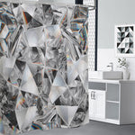 Diamond Artwork Print Shower Curtain