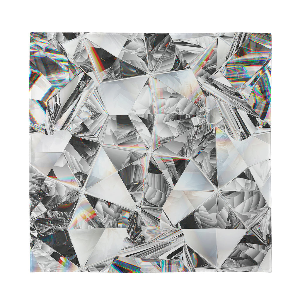 Diamond Artwork Print Silk Bandana