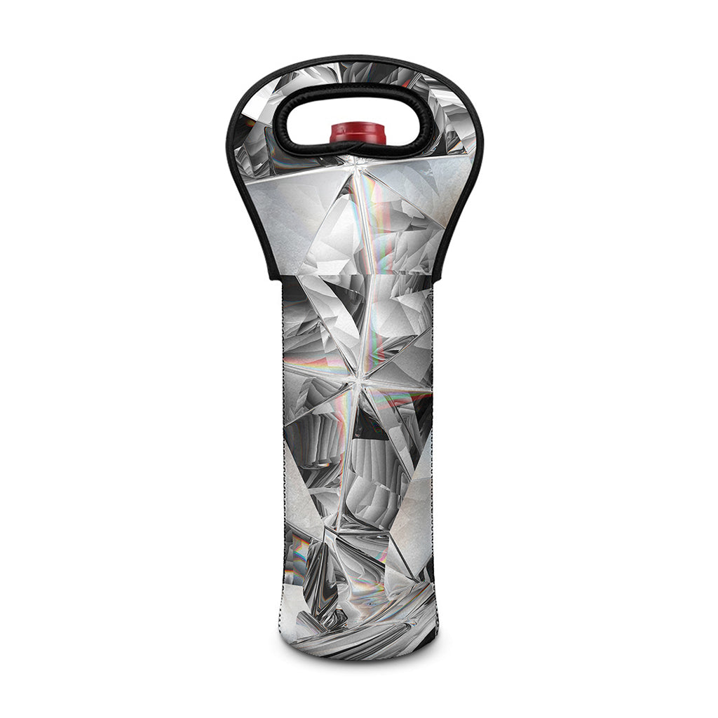 Diamond Artwork Print Single Neoprene Wine Tote
