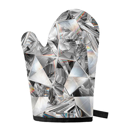 Diamond Artwork Print Single Oven Mitt