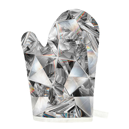 Diamond Artwork Print Single Oven Mitt