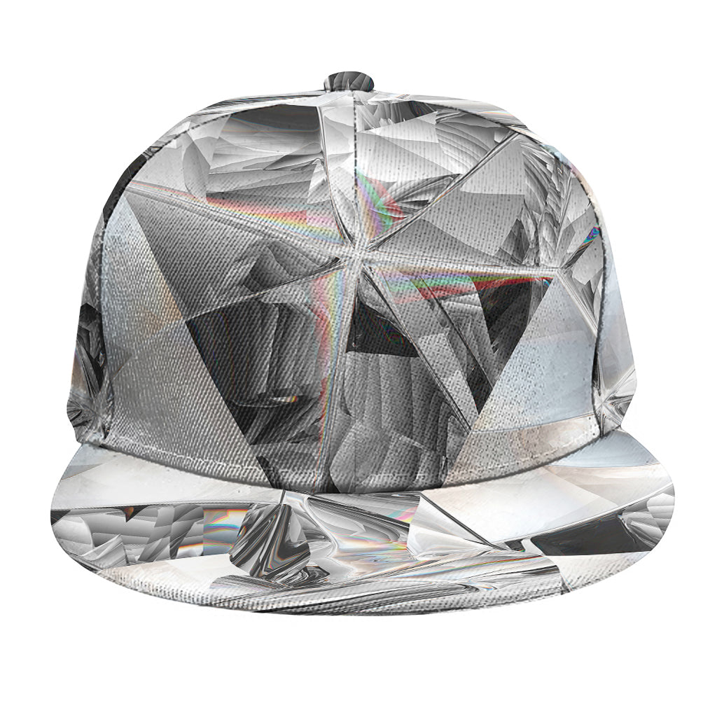 Diamond Artwork Print Snapback Cap