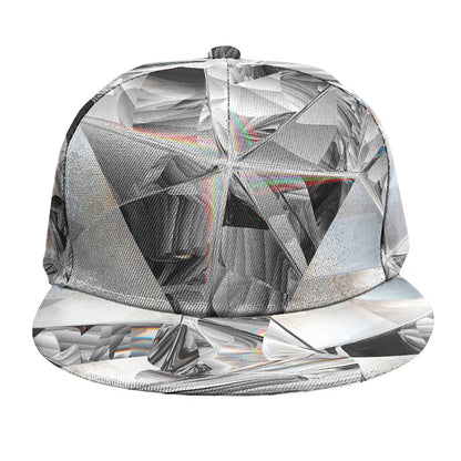 Diamond Artwork Print Snapback Cap