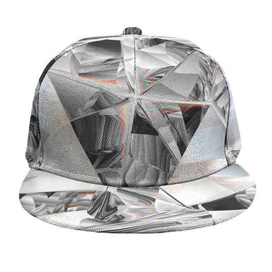 Diamond Artwork Print Snapback Cap