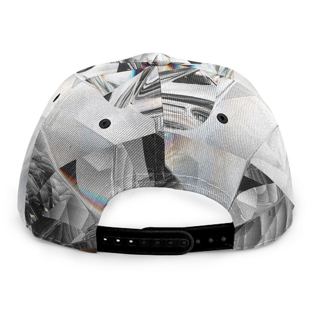 Diamond Artwork Print Snapback Cap