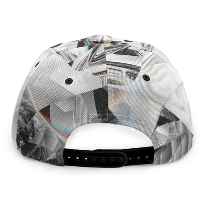 Diamond Artwork Print Snapback Cap
