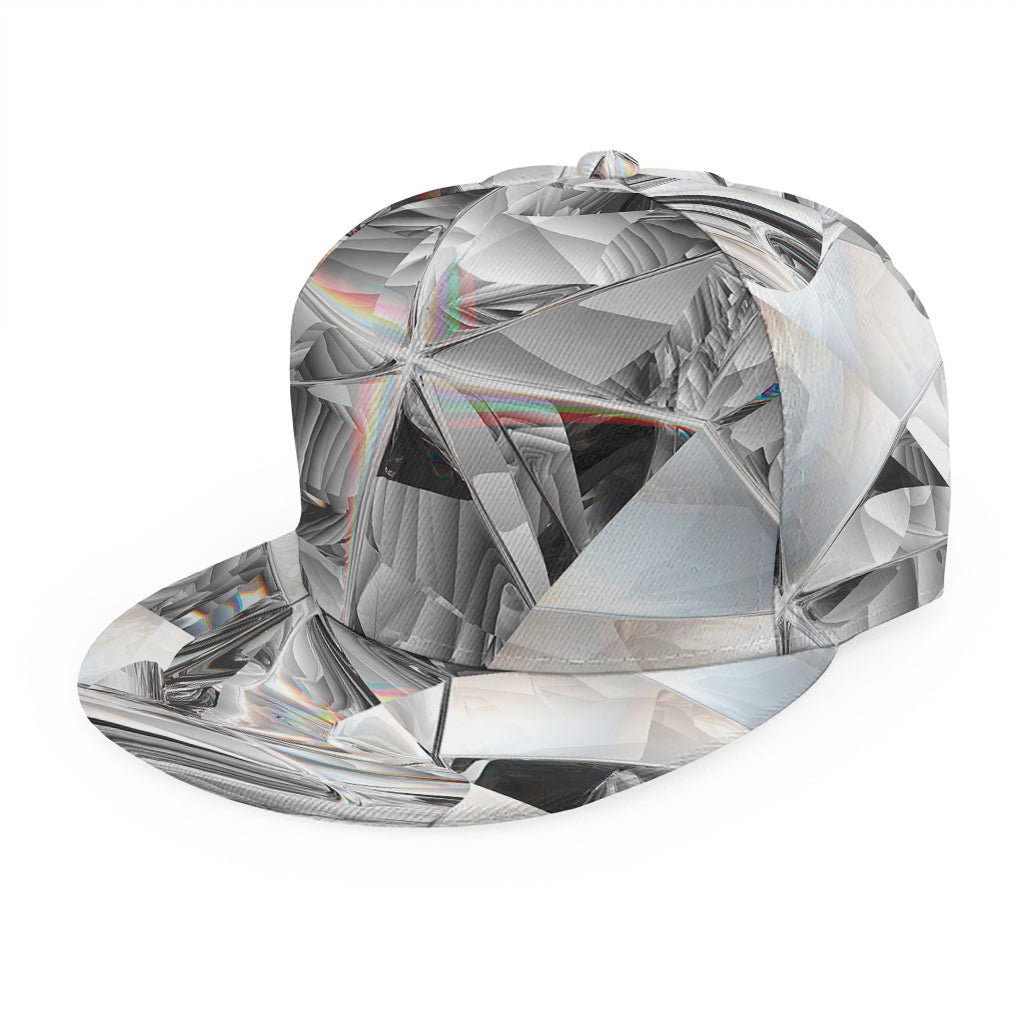 Diamond Artwork Print Snapback Cap