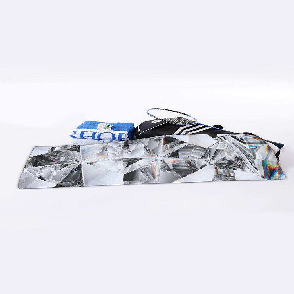 Diamond Artwork Print Sports Towel