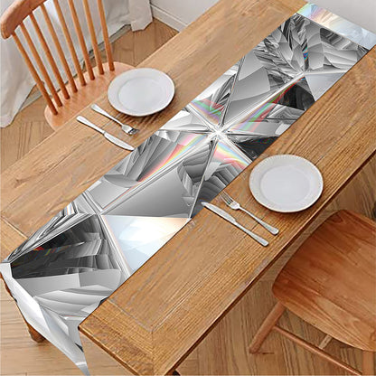 Diamond Artwork Print Table Runner