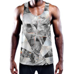 Diamond Artwork Print Training Tank Top