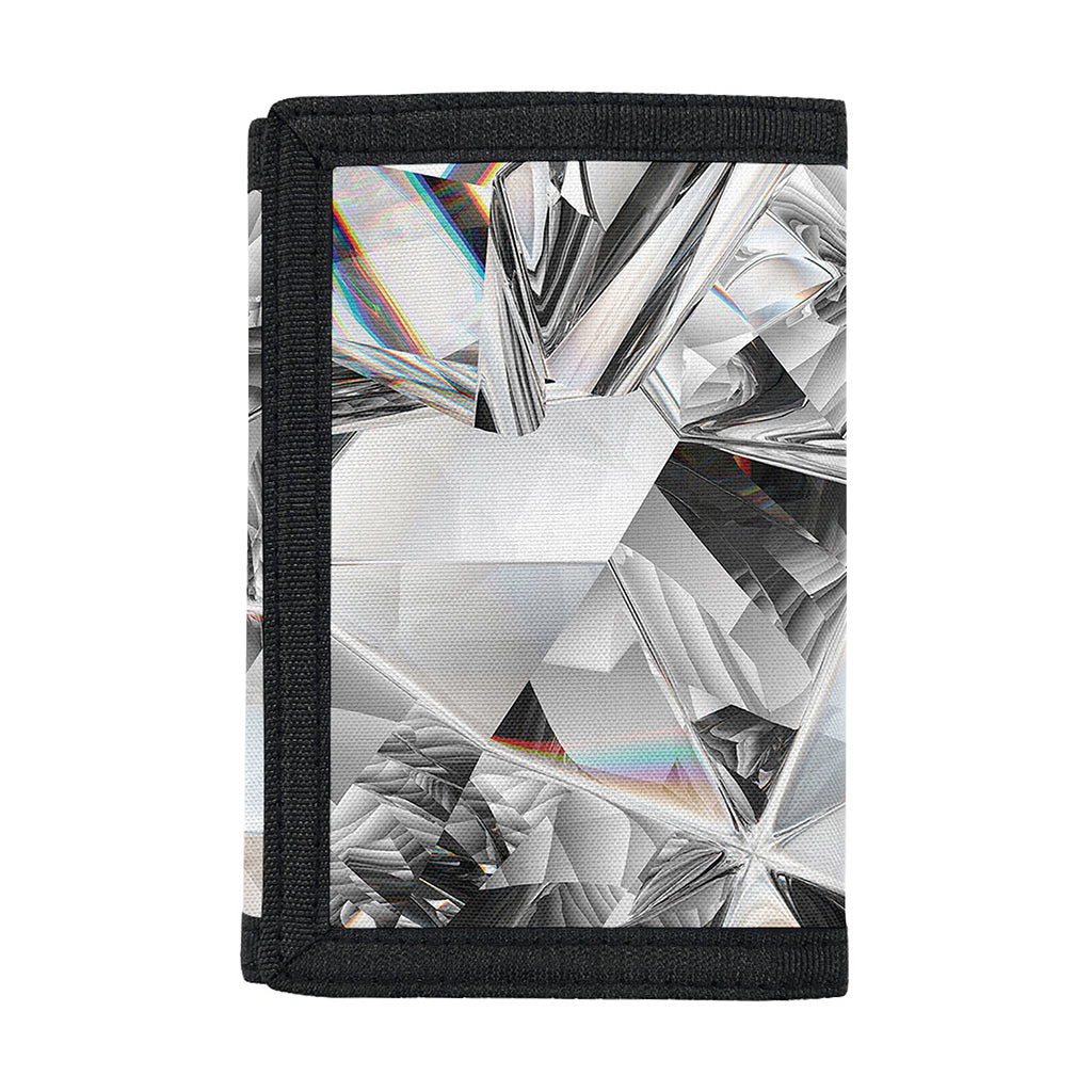 Diamond Artwork Print Trifold Wallet