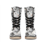 Diamond Artwork Print Winter Boots
