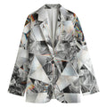 Diamond Artwork Print Women's Blazer