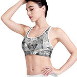 Diamond Artwork Print Women's Sports Bra
