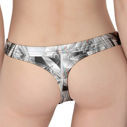 Diamond Artwork Print Women's Thong
