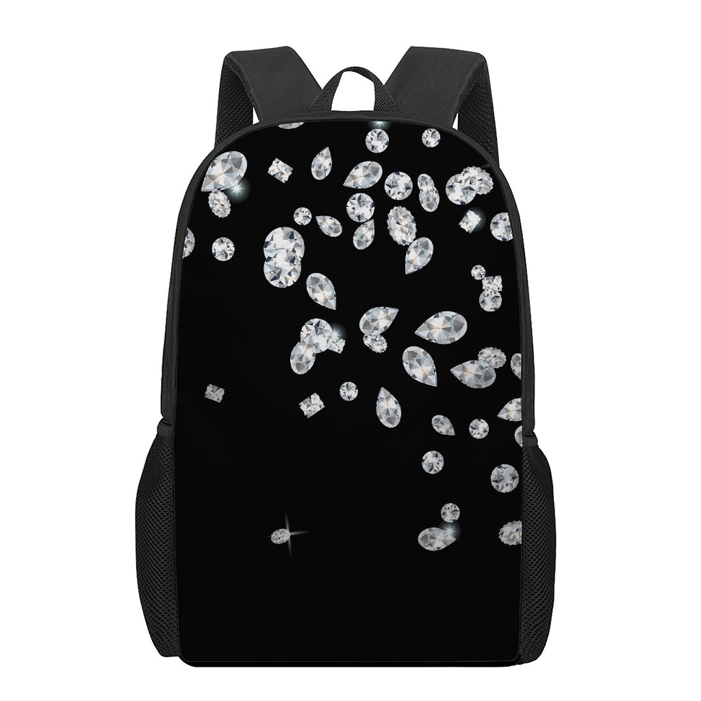 Diamond Gems Print 17 Inch Backpack