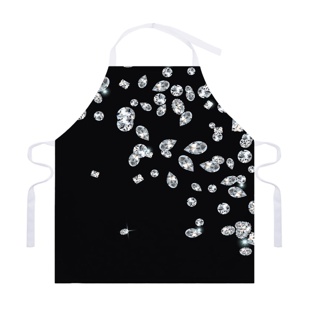 Diamond Gems Print Adjustable Apron